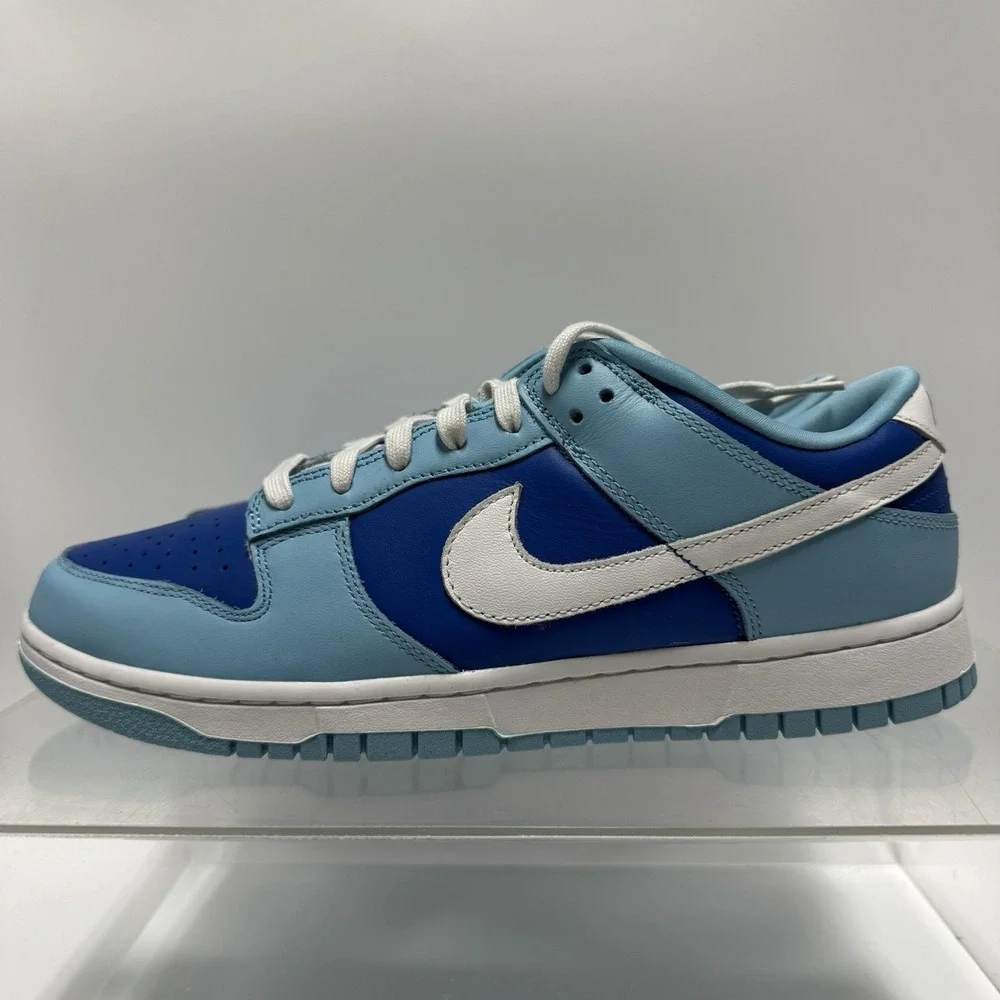 Brand New Nike Dunk Low Retro ARGON DM0121-400 White Blue Shoes Men's Size 9.5